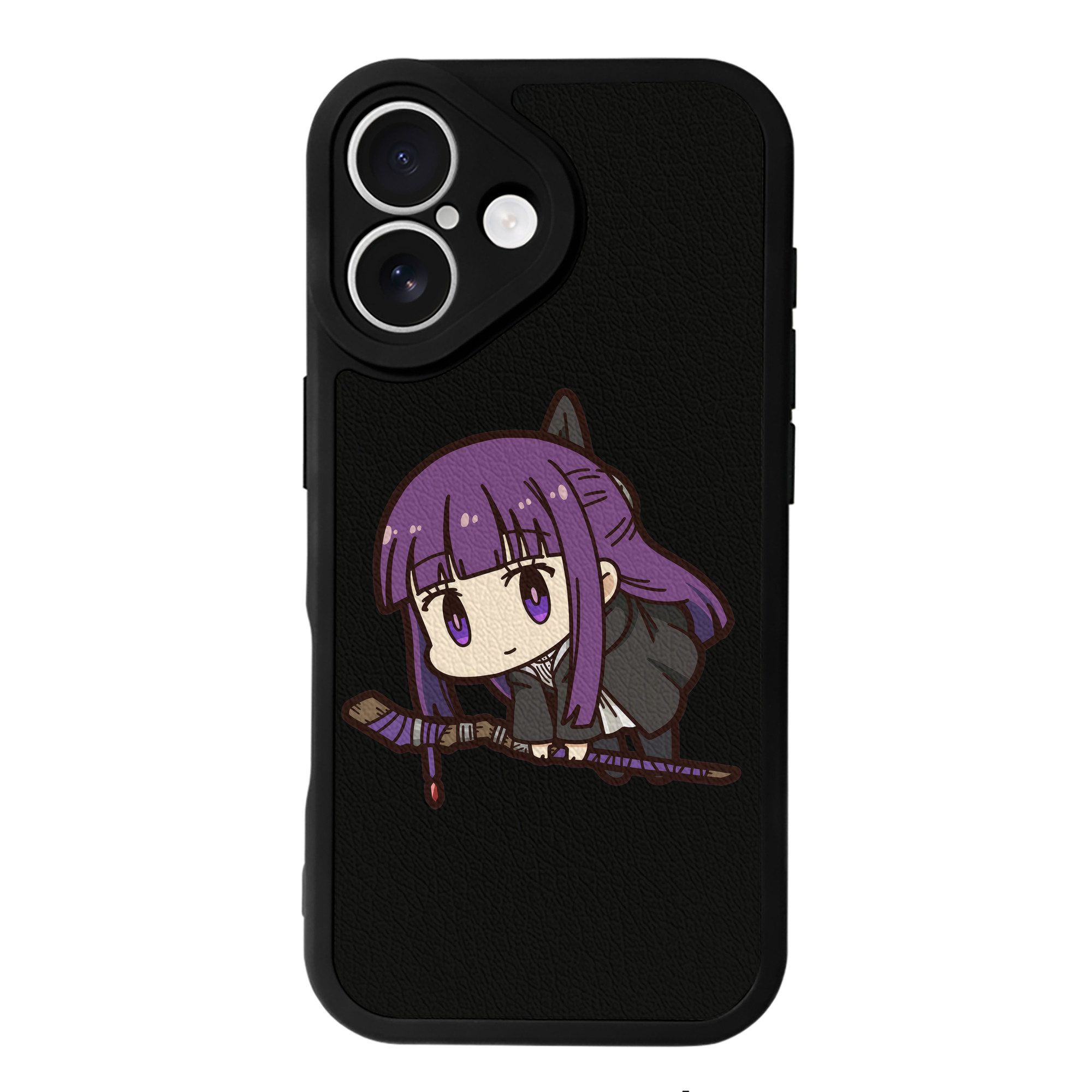 （画像用） 葬送のフリーレン Frieren 【iPhone 16シリーズ対応】シリコンスマホケース（レザー調） 材質：シリコン